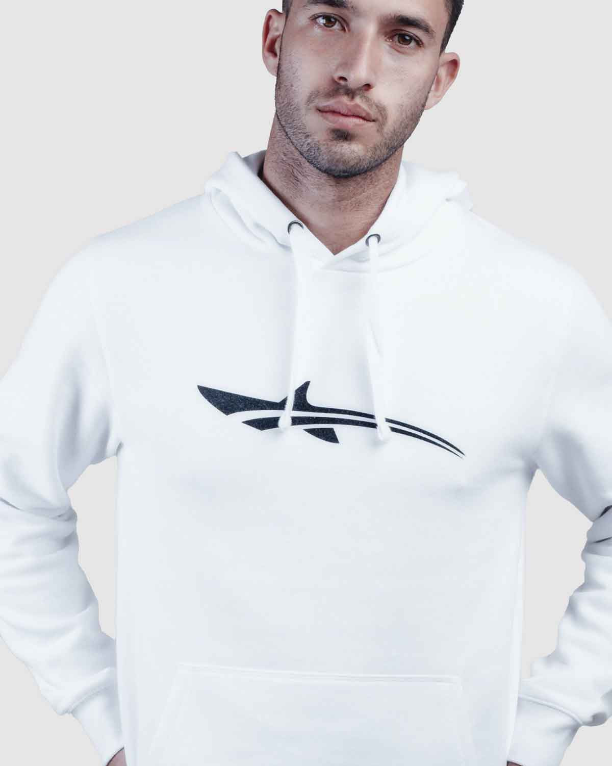 Oceanman White hoodie for men