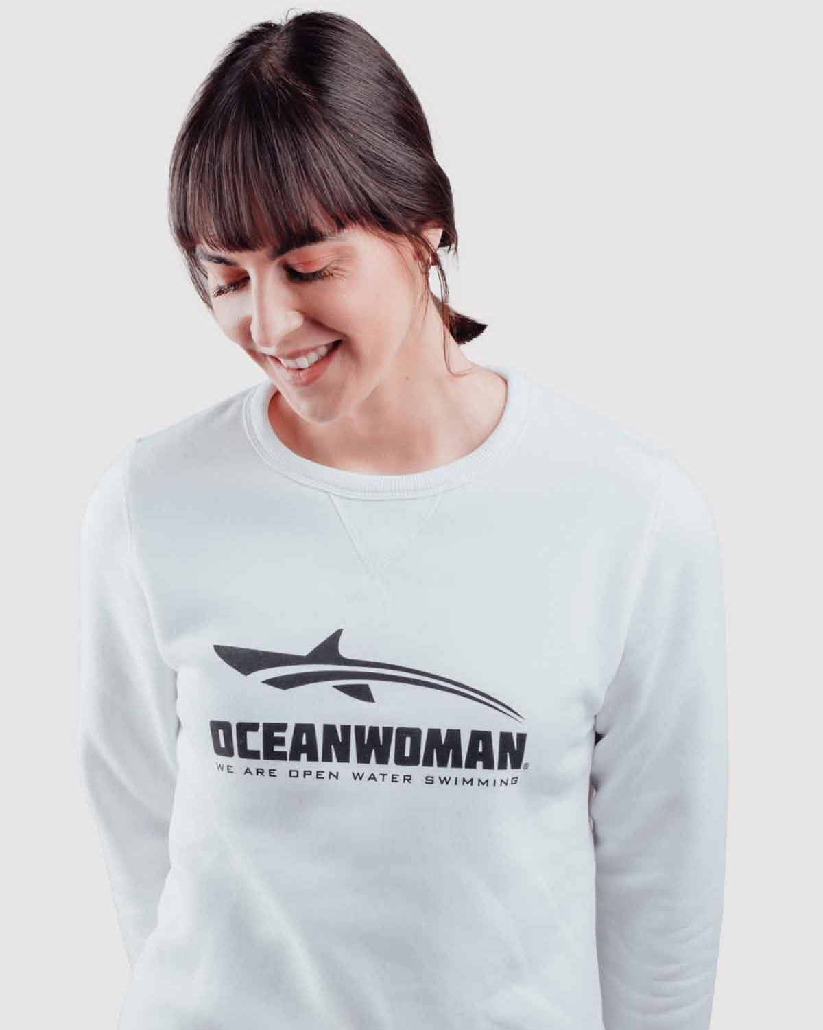 Oceanwoman icon white sweater women