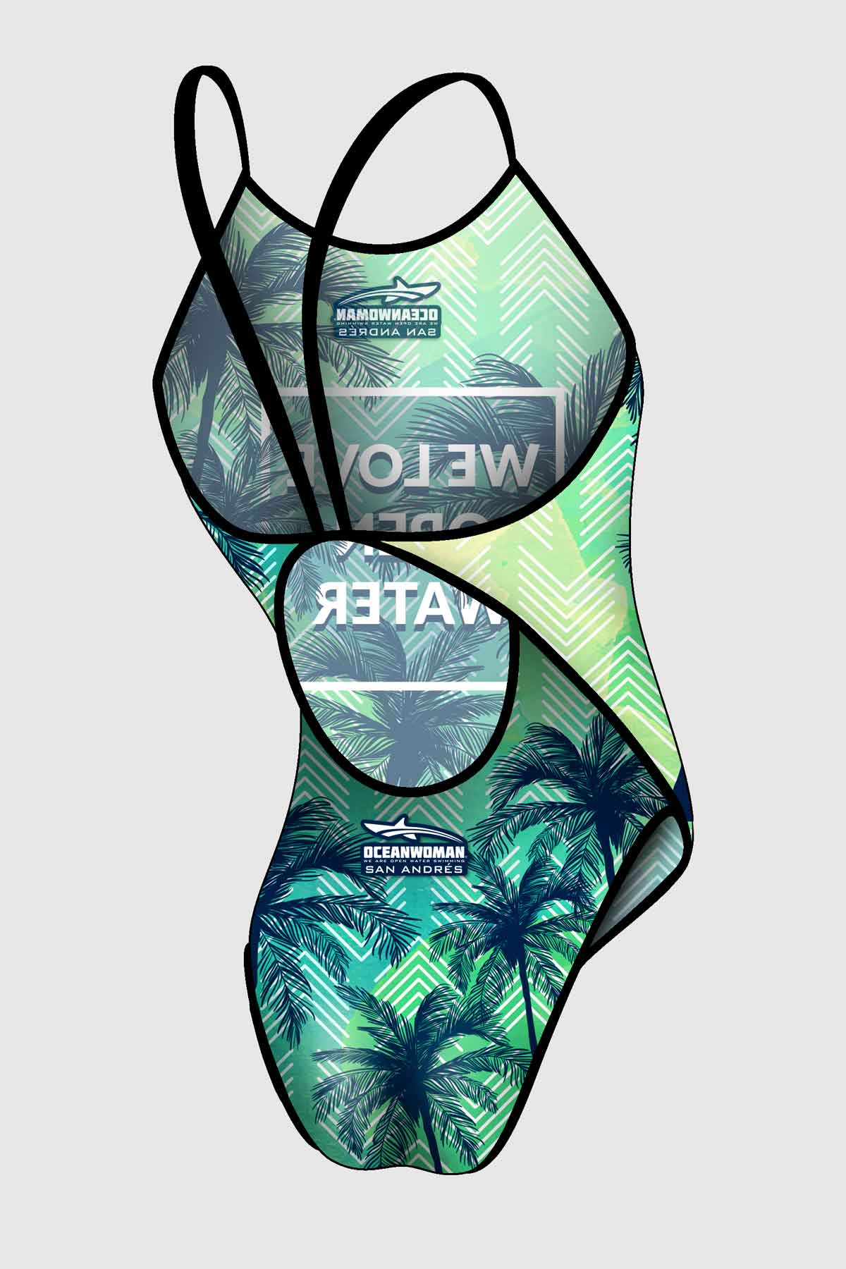 San Andres Oceanman one piece swimsuit - We are open water