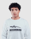 Oceanman icon white sweater men