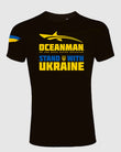 Black t shirt for men oceanman ukraine collection