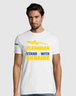 Oceanman stand with ukraine white t shirt men