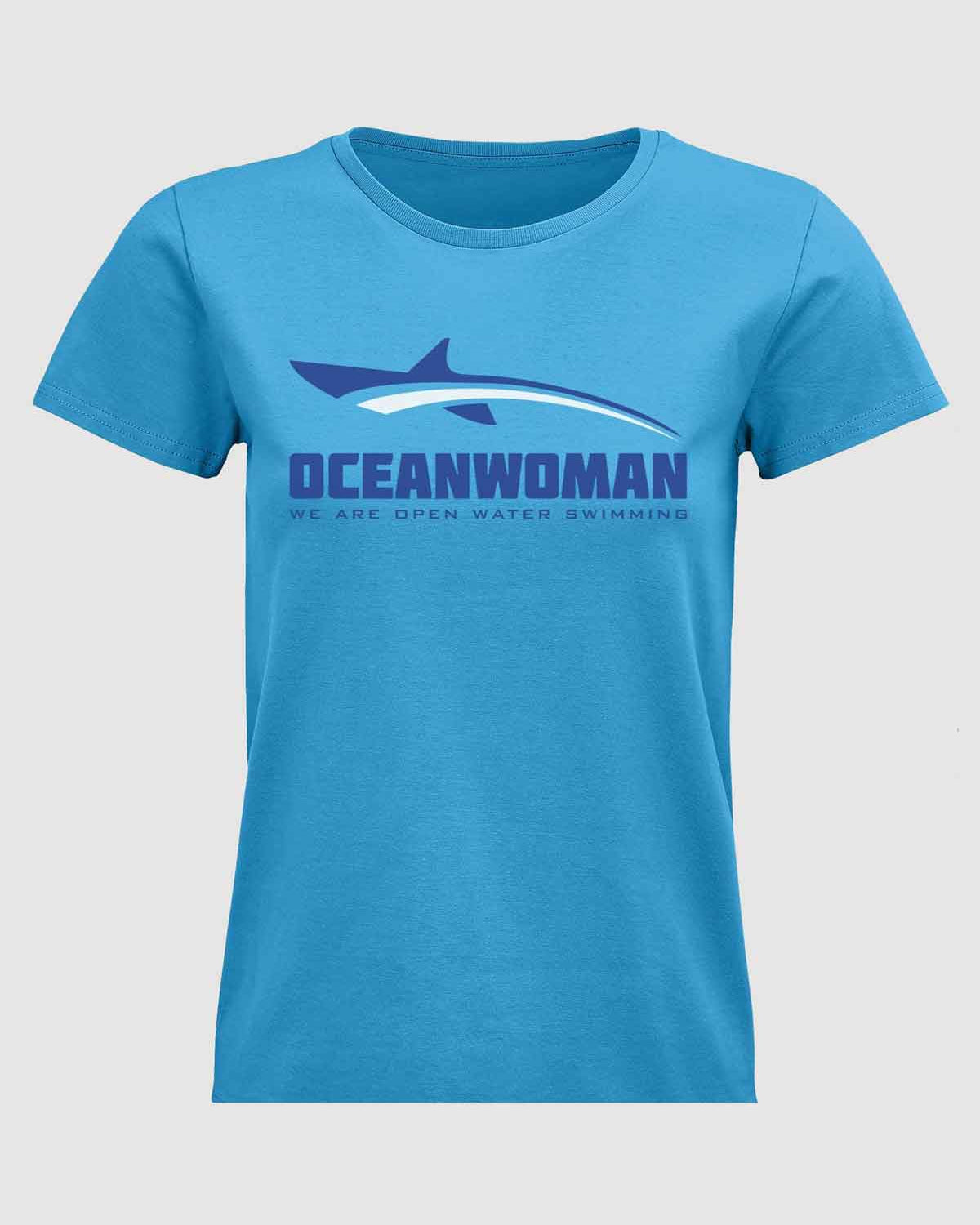 Oceanwoman icon aqua t shirt woman
