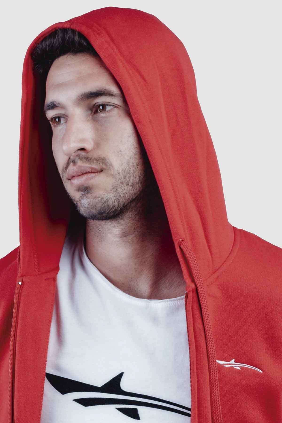 Man weating red sweater