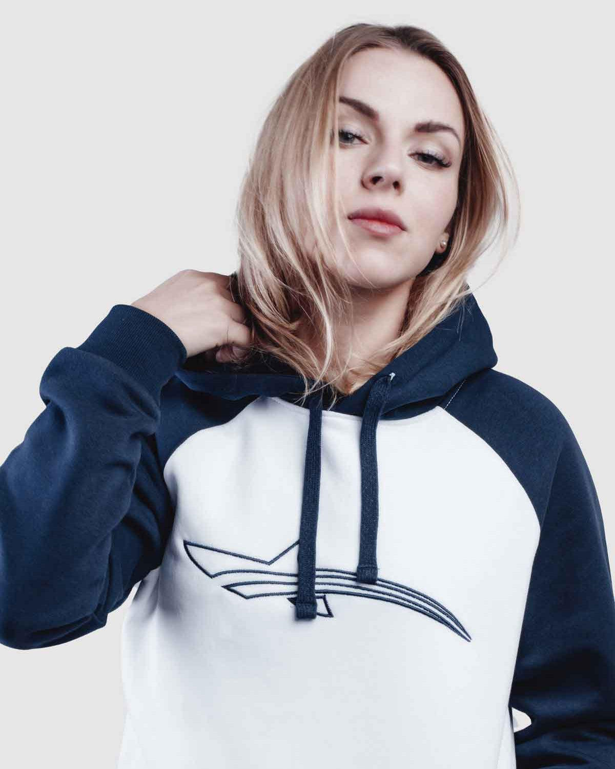 white and blue bali hoodie edition from oceanman