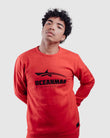 Oceanman icon sweater in red for men