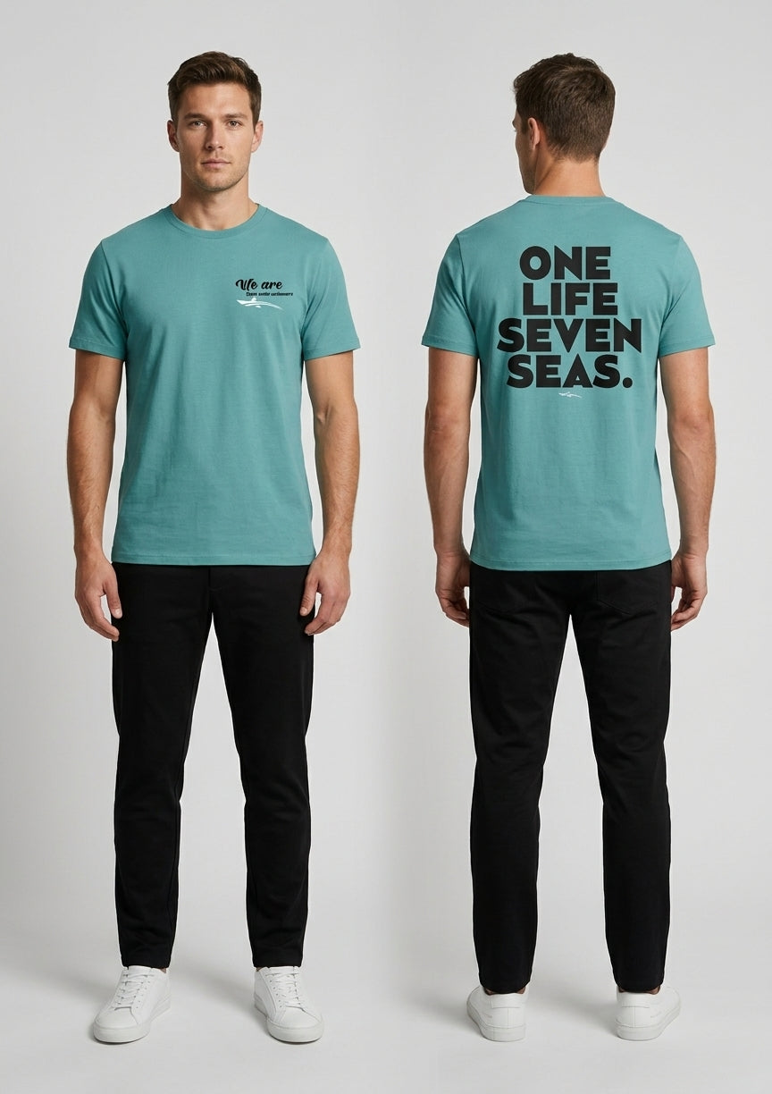 One Life Seven Seas T-Shirt Aqua
